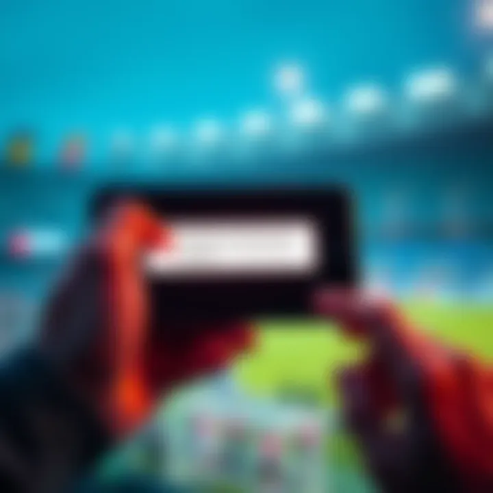 A smartphone showing an error message on a betting app, illustrating connection problems.