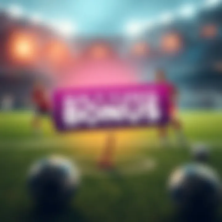 A graphic showing a betting bonus in response to Amon's injury, with sports-themed elements and a sense of excitement