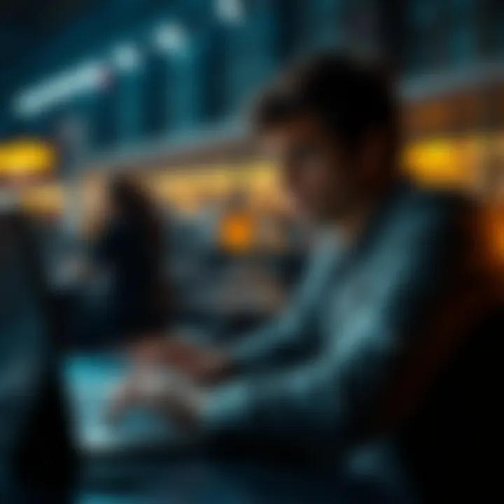 A person looking frustrated while checking betting results on a laptop, symbolizing a loss in a sports bet.