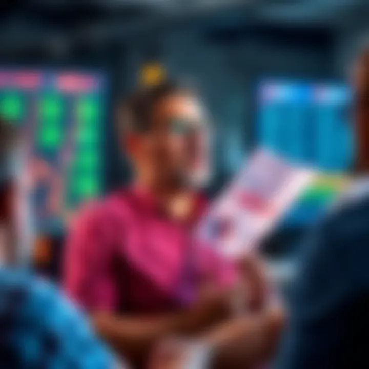 Betting expert giving advice A man confidently sharing betting tips with an audience, showing charts and statistics, focused on strategy and success.