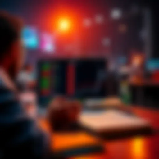 A person analyzing daily and weekly betting options with a laptop and notebook