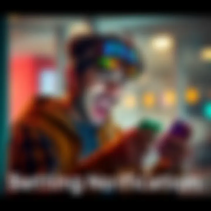 Betting Notification Confusion A bettor excitedly checks their phone for a $10 betting notification, showing a look of surprise and laughter over a misunderstanding about the betting time.