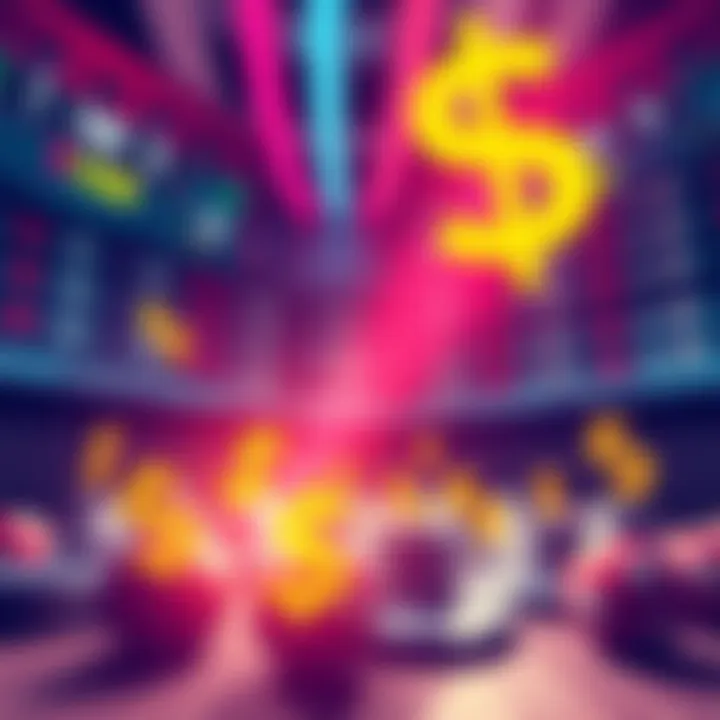 Betting Odds and Money Symbols An illustration showing betting odds with dollar signs, symbolizing the increasing greed in the betting industry.