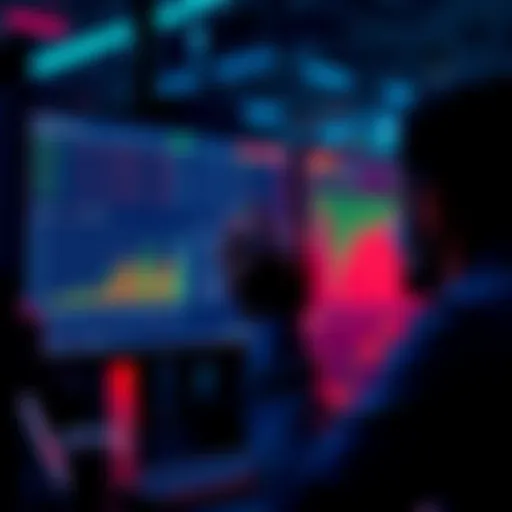 A person analyzing betting options on a digital screen with graphs and data related to parlays and single bets