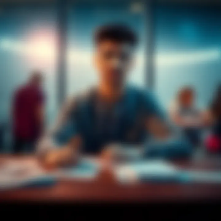 A person sitting at a table with betting slips and a hopeful expression, preparing for another round of betting amidst a challenge.