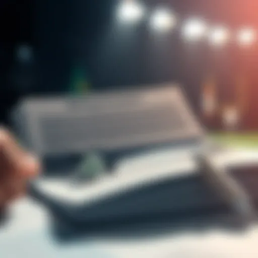 A visual of betting sheets and a game chart, illustrating strategies for daily betting with three-leg parlays.