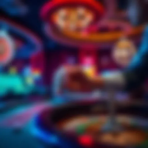A person placing a small bet of one real with a five real bonus in a casino setting