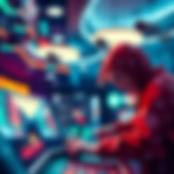A person placing a bet at a casino, with surveillance cameras in the background capturing the activity.