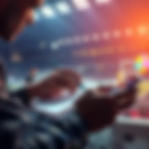 A person analyzing sports betting options with a notepad and smartphone