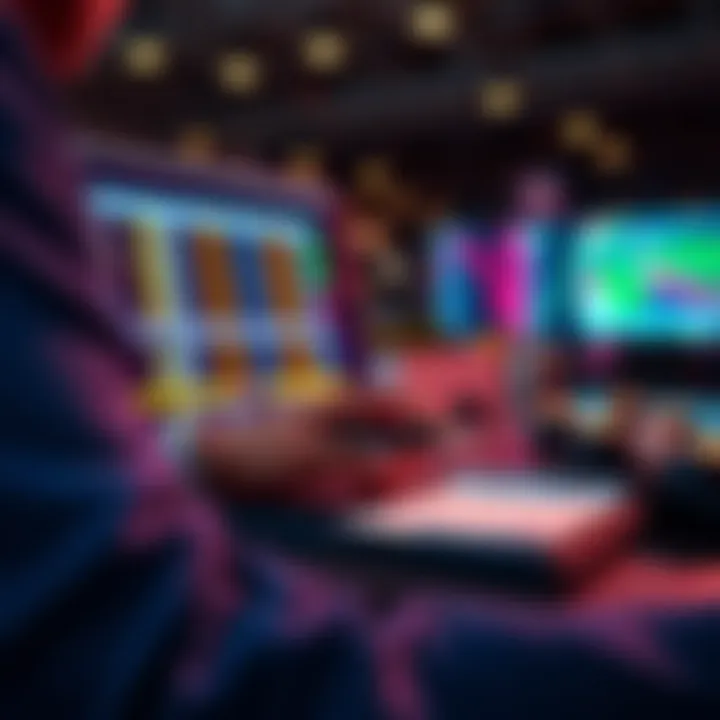 A person analyzing sports betting odds on a laptop with a notepad and pen nearby