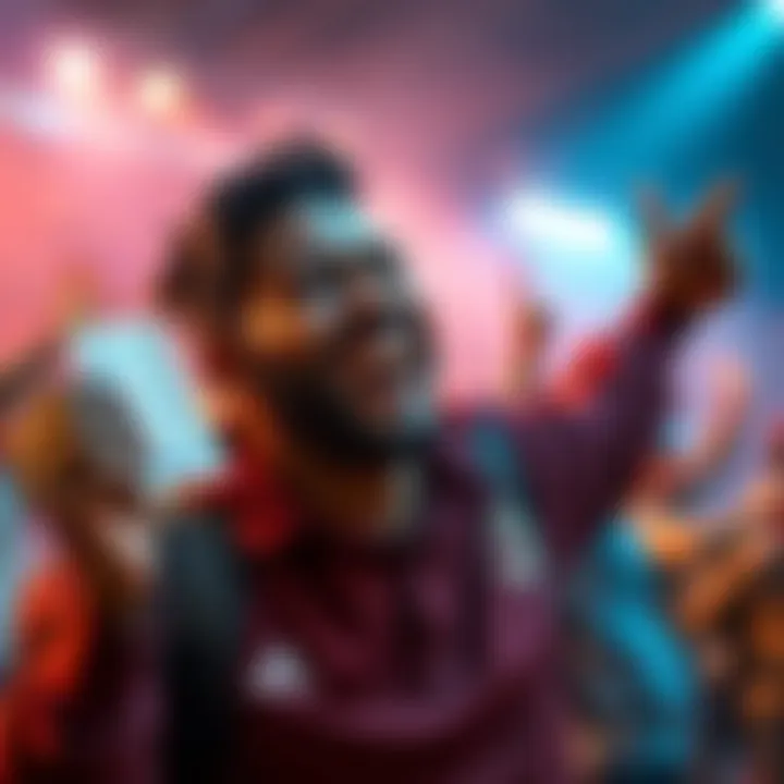 A person celebrating after a successful bet, holding a winning ticket and smiling joyfully