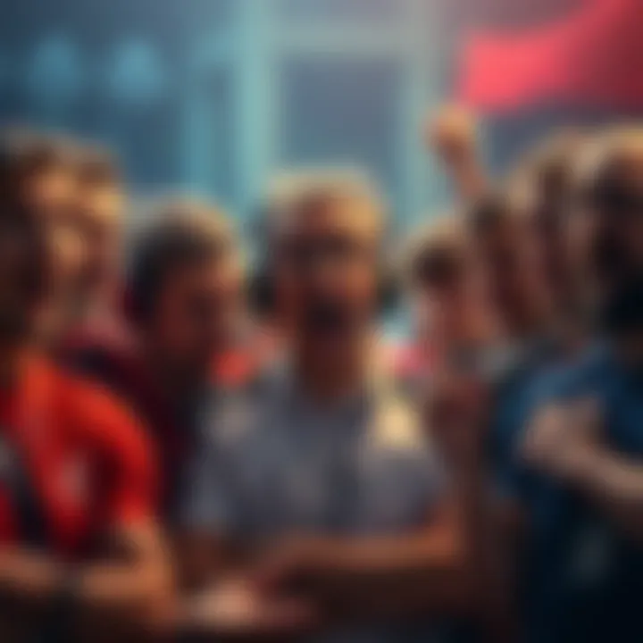 Stunned bettors react to cashout amount Group of bettors showing shock and disbelief over a lower than expected cashout offer after a tournament match