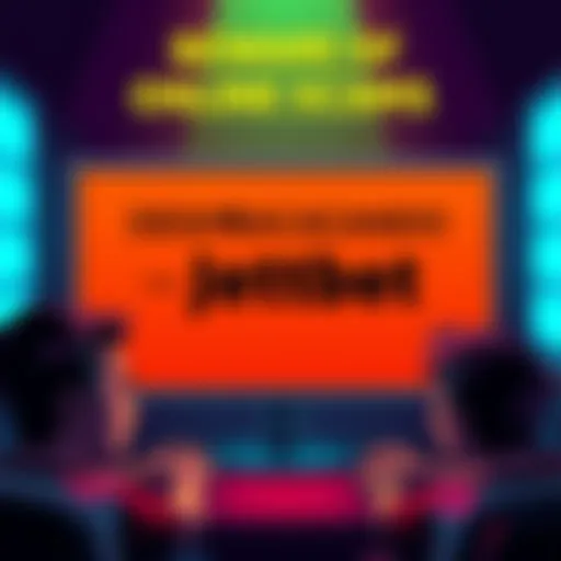 Beware of Online Scams Illustration showing a warning sign about online scams, with a computer screen displaying the Jettbet logo and players expressing concern.