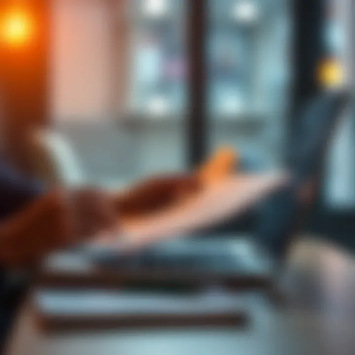 Biographical Information A person reading a biography with notes and a laptop open, highlighting important facts and updates.