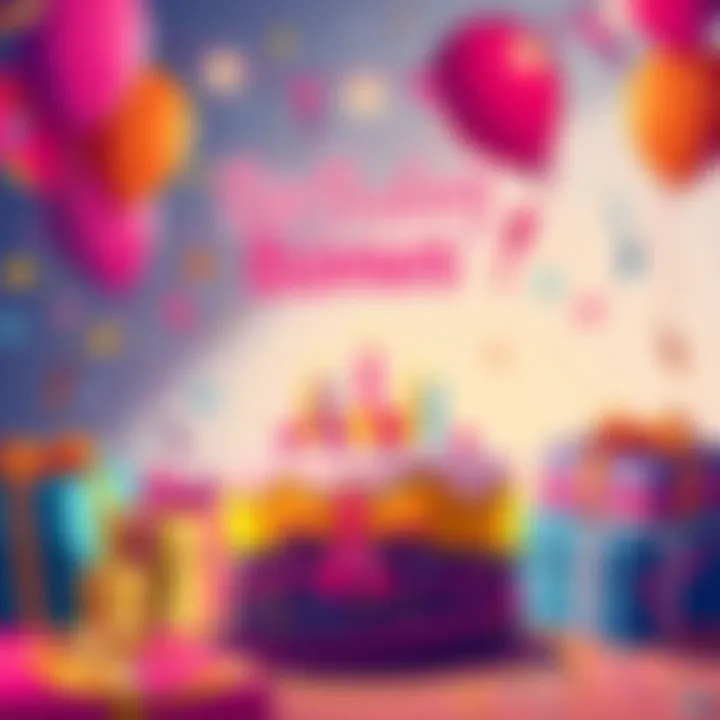Birthday Bonus Celebration An illustration showing a festive birthday scene with gifts, balloons, and a cake symbolizing a birthday bonus celebration.