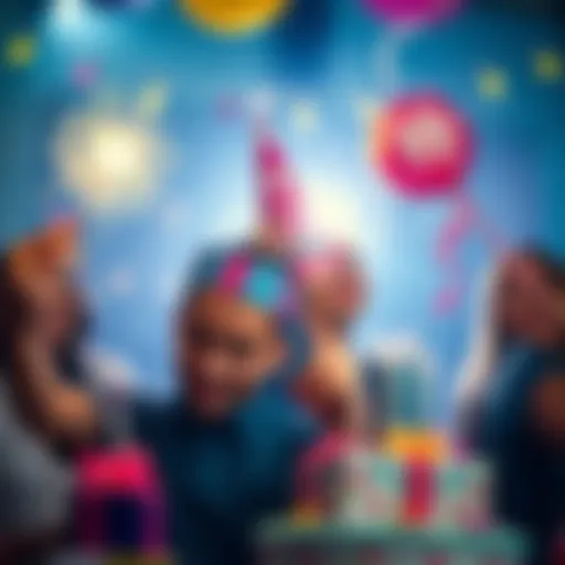A person celebrating a birthday with gifts, symbolizing the birthday bonus concept