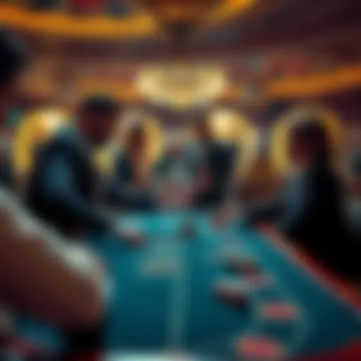 A player argues with the dealer at a blackjack table in Elsinore Casino