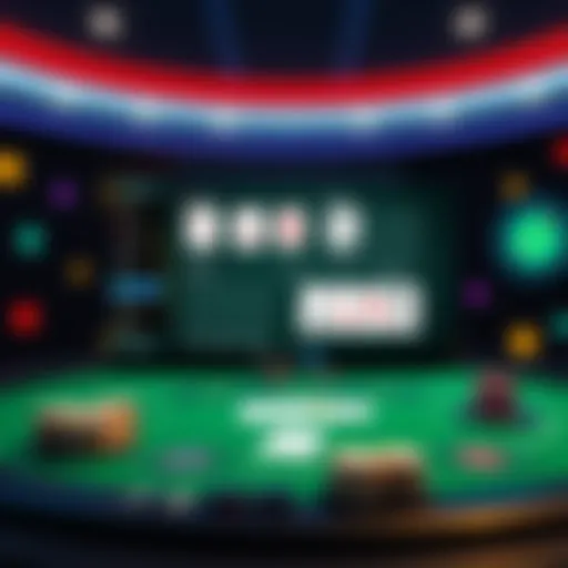 Screenshot of a Blackjack simulator displaying cards and betting options for practicing card counting skills
