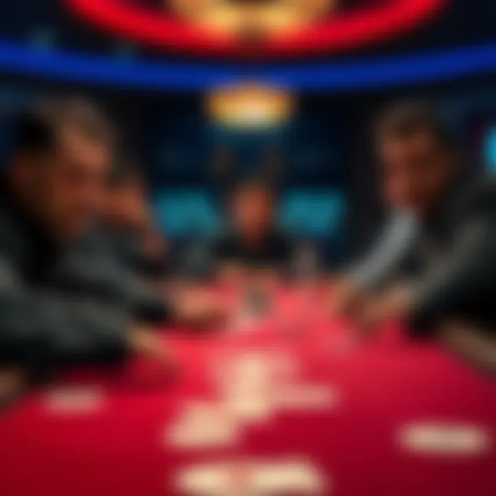 Several players at a blackjack table looking worried after experiencing losses