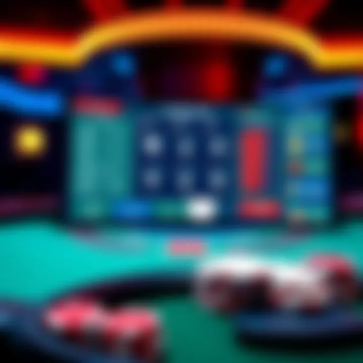 A screenshot showcasing the Blackjack simulator interface with strategy feedback and performance tracking options