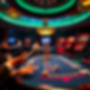 Blackjack table with new betting limits A blackjack table at Graton Casino showing increased minimum bets of $25 and $50, with players engaging at the tables