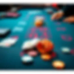 A blackjack table showing a player's cards and chips, illustrating a losing streak in a game