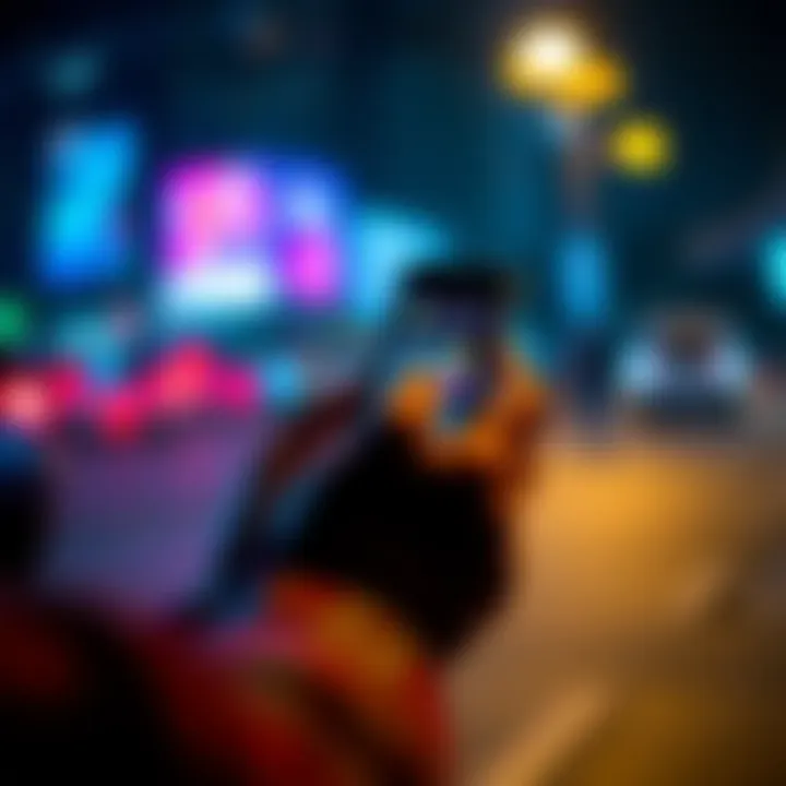 Person using an iPhone to block game apps for better focus