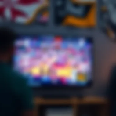 Blurry NBA Broadcast A screenshot showing a blurry NBA game on a television screen