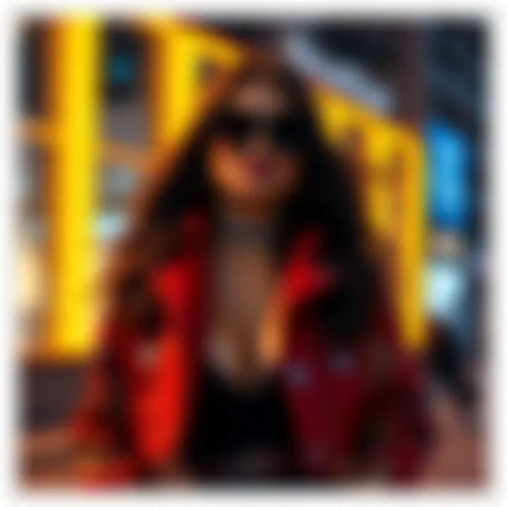 Person in a stylish, daring outfit ready for a night out, showcasing bold fashion choices.