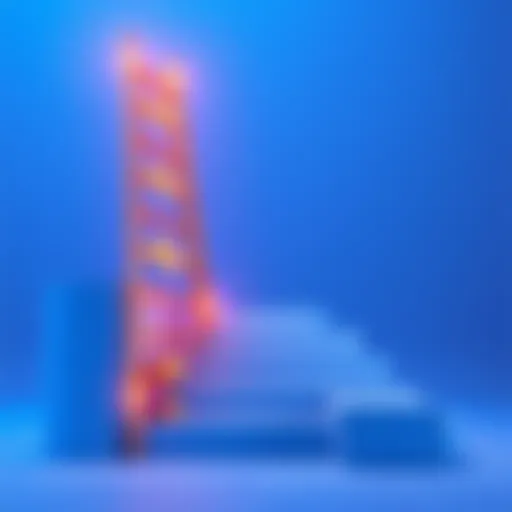 A visual representation of a ladder with bonus rewards along the steps, illustrating the concept of earning bonuses over time.
