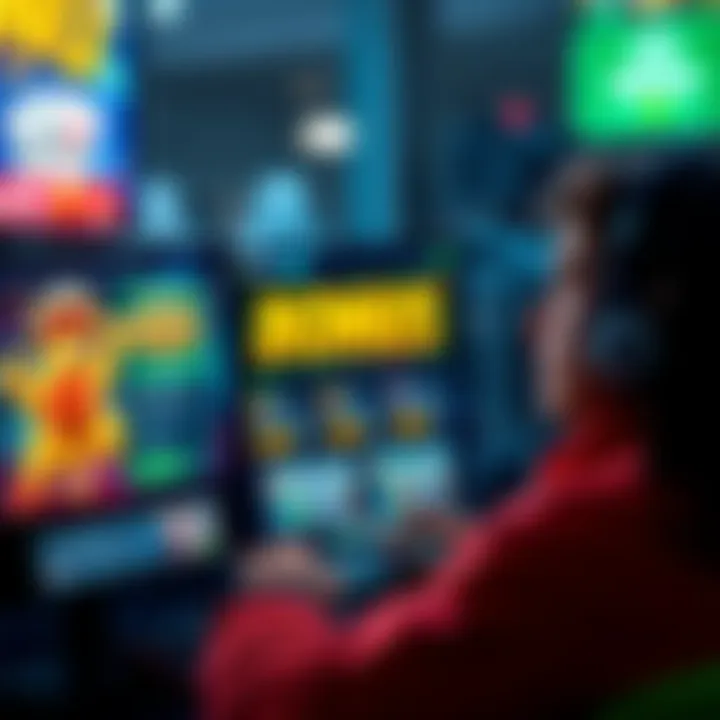 Bonus on Withdrawals A person looking at a computer screen with gaming bonuses displayed, considering the possibility of receiving bonuses after cashing out winnings.