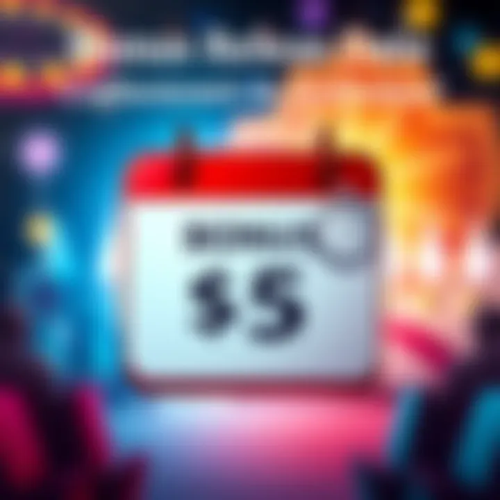 Bonus Release Date A calendar marking the date for bonus release after a $5 bet, with a dollar sign symbol and a clock icon, representing urgency.