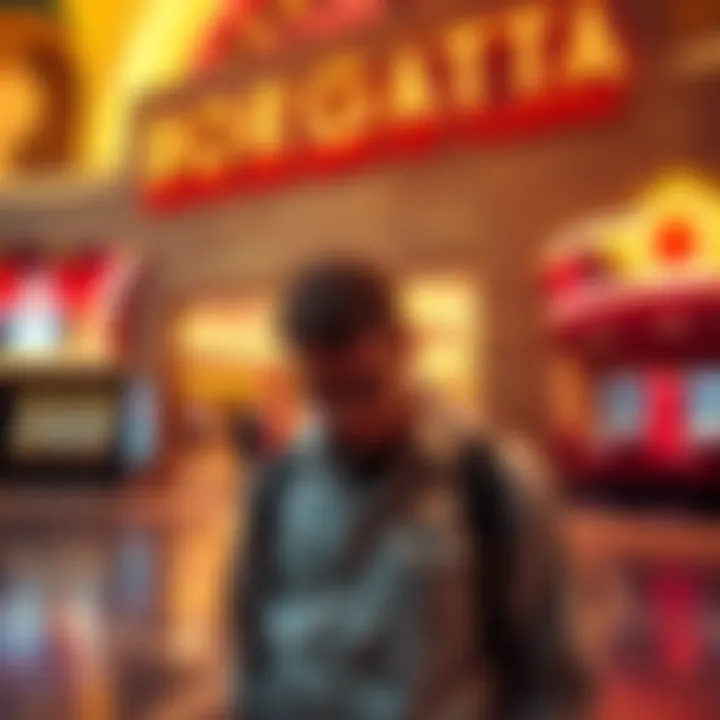 A frustrated player stands in front of Borgata Casino, expressing disappointment over a denied jackpot win