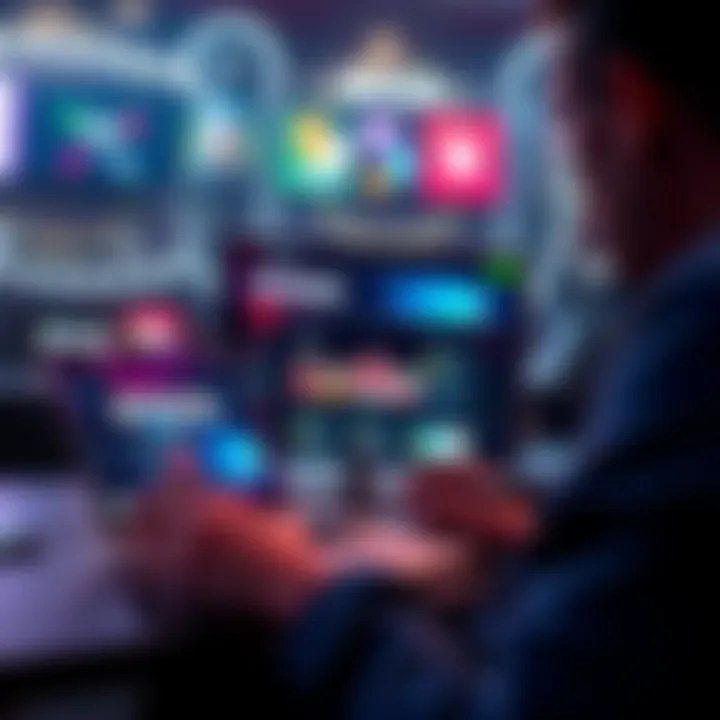A person reviewing betting picks on a laptop with Bovada's website open, featuring sports betting options.