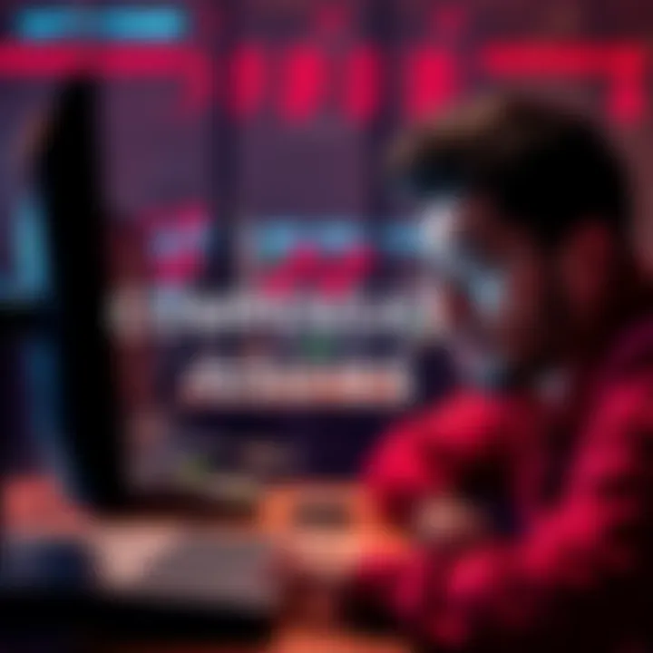 A frustrated person looking at their computer screen, showing confusion over compensation problems on Bovada.