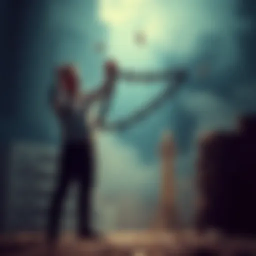 A determined individual standing confidently with a broken chain, symbolizing freedom from gambling addiction and the start of a debt repayment journey.