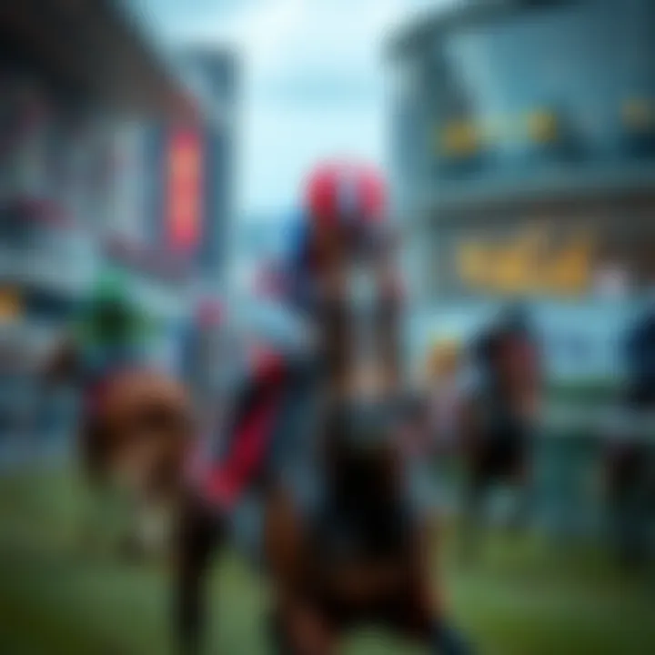 Jockey Brian Hughes competes in a horse race at Newcastle, showcasing his skills on Shaftesbury Avenue.