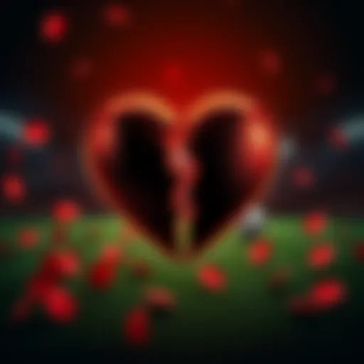 A broken heart graphic representing disappointment in betting and hope for future luck