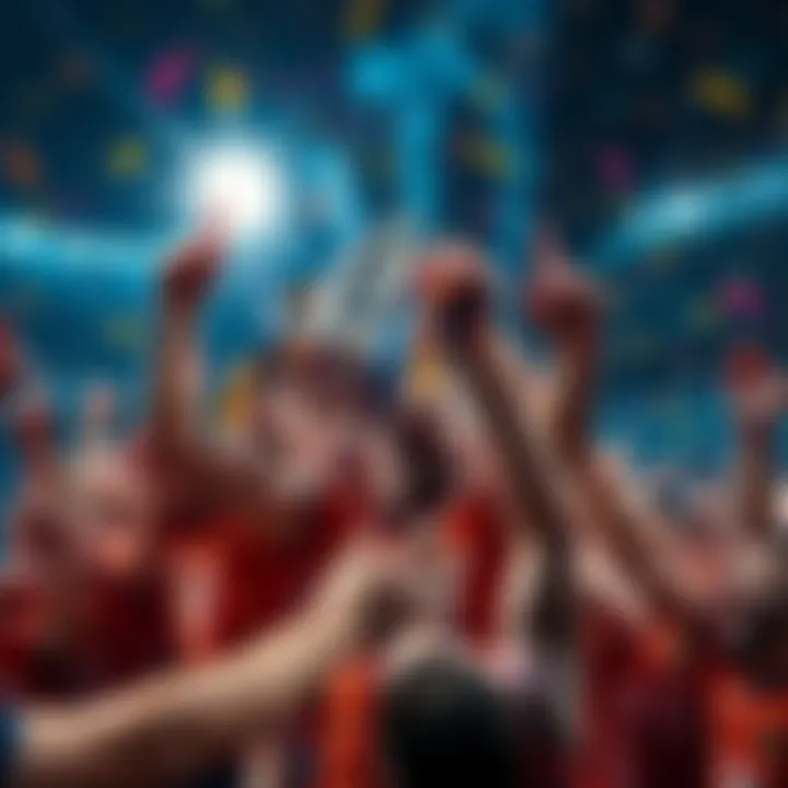 Broncos players and fans celebrating their Premiership 2025 title with joy and excitement