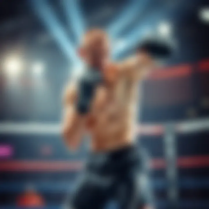 Bryce Mitchell showcasing his fighting skills in a mixed martial arts match