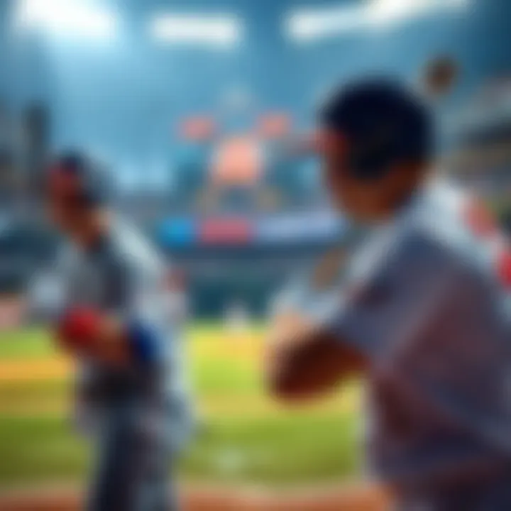 Michael Busch and Kyle Schwarber preparing to bat during a baseball game, focused and determined