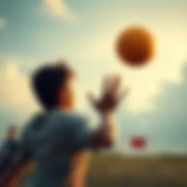 A person cautiously throwing a ball towards a target, contemplating the risks involved before making the throw.