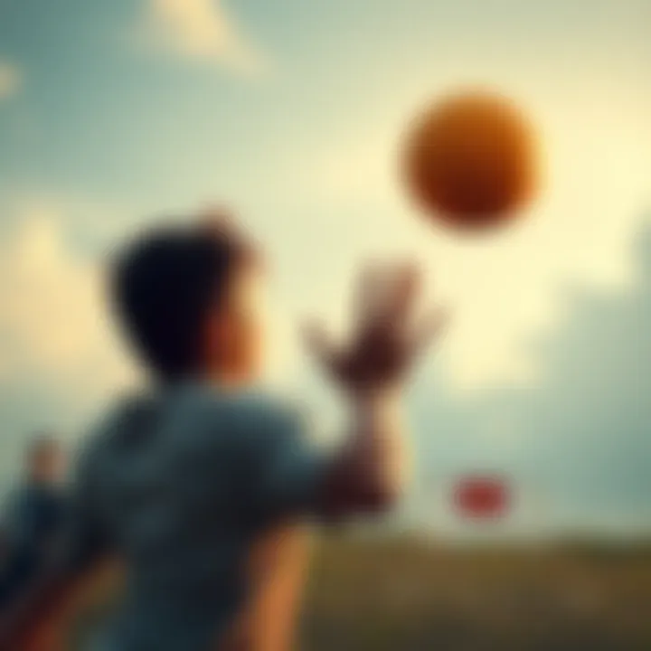 A person cautiously throwing a ball towards a target, contemplating the risks involved before making the throw.