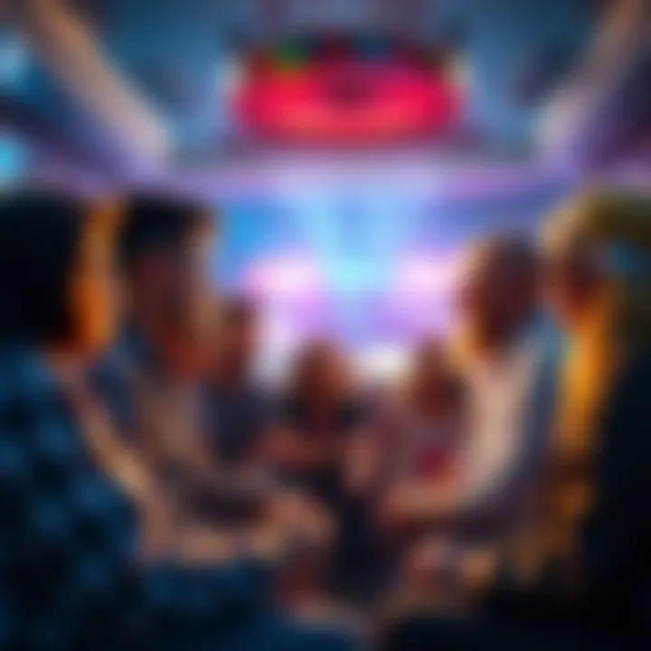 A group of people chatting about making a cash out decision after recent wins