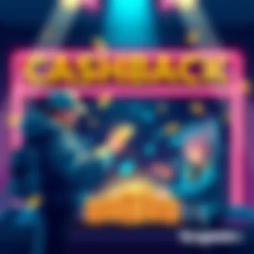 Illustration showing a VIP player receiving cashback rewards on a gaming platform