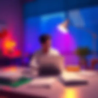 Thinking about cashing out A person sits at a desk with a laptop, contemplating if they should withdraw their earnings, with financial documents scattered around.