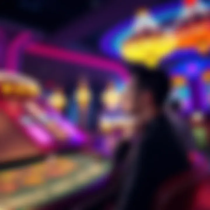 A person contemplating a casino game while thinking about financial planning for a trip to Disneyland.