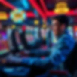 A person playing various casino games on a computer, showing excitement about earning tier credits.