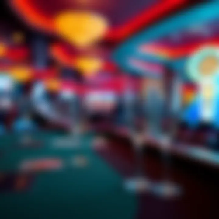 A casino scene showing empty drink glasses on a gaming table, highlighting a player's frustration over lack of free drinks