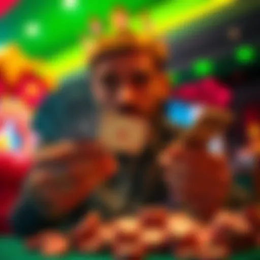 A person holding casino winnings and thinking about how to manage their money wisely without reinvesting in the casino.
